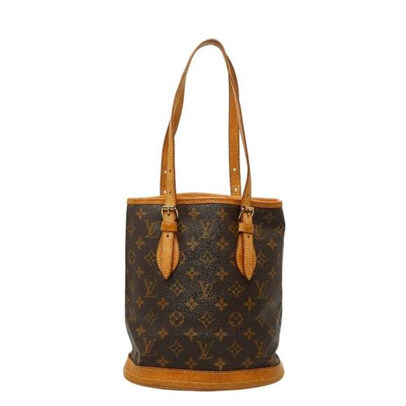 LOUIS VUITTON Brown Monogram Leather Shoulder Bag